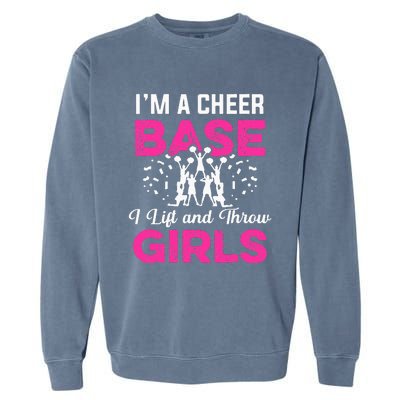 Funny Cheer Cheerleader Cheerleading Squad Coach Team Flyer Garment-Dyed Sweatshirt