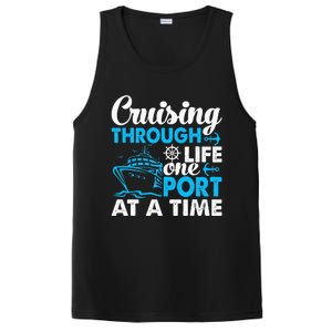 Funny Cruise Cruising Through Life One Port at a Time PosiCharge Competitor Tank