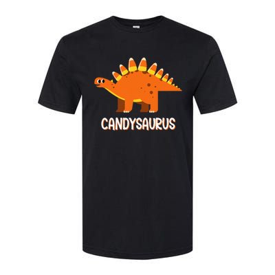 Funny Candysaurus Candy Corn Dinosaur Halloween Softstyle CVC T-Shirt