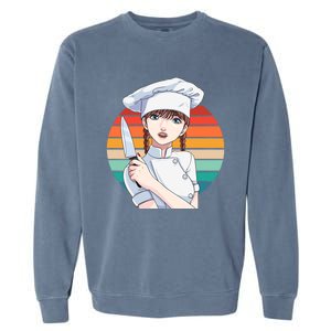 Female Cook Culinary Kitchen Chef Cooking Gourmet Gift Garment-Dyed Sweatshirt