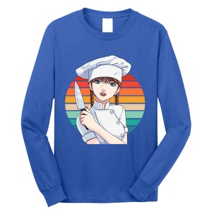 Female Cook Culinary Kitchen Chef Cooking Gourmet Gift Long Sleeve Shirt