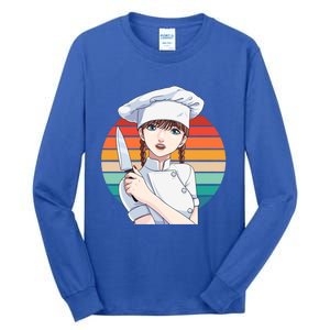 Female Cook Culinary Kitchen Chef Cooking Gourmet Gift Tall Long Sleeve T-Shirt