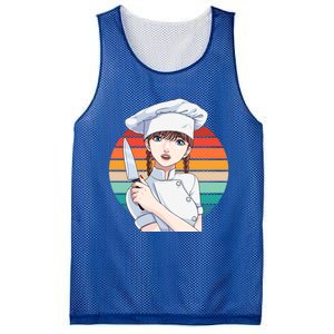 Female Cook Culinary Kitchen Chef Cooking Gourmet Gift Mesh Reversible Basketball Jersey Tank