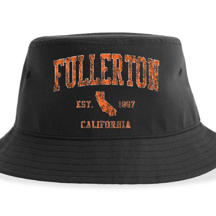 Fullerton California Ca Vintage Sustainable Bucket Hat