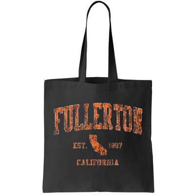 Fullerton California Ca Vintage Tote Bag