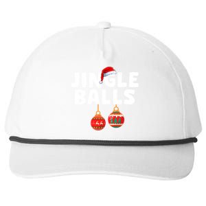 Funny Christmas Chestnuts Jingle Balls Matching Couple Gift Snapback Five-Panel Rope Hat