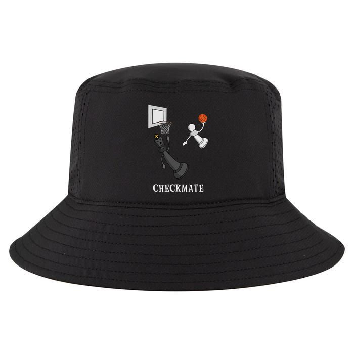 Funny Checkmate Chess Basketball Game Board King Pawn Piece Cool Comfort Performance Bucket Hat