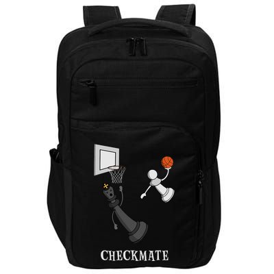 Funny Checkmate Chess Basketball Game Board King Pawn Piece Impact Tech Backpack