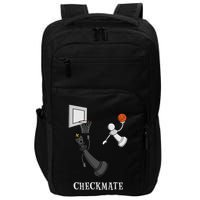 Funny Checkmate Chess Basketball Game Board King Pawn Piece Impact Tech Backpack