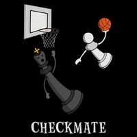 Funny Checkmate Chess Basketball Game Board King Pawn Piece Impact Tech Backpack