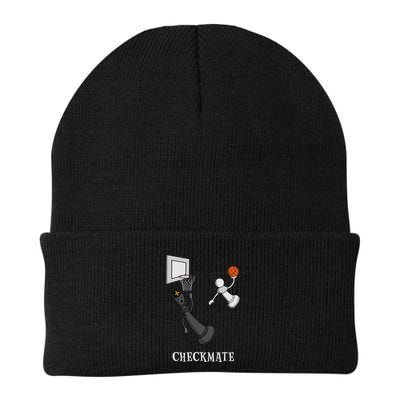 Funny Checkmate Chess Basketball Game Board King Pawn Piece Beanie