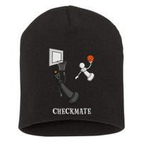Funny Checkmate Chess Basketball Game Board King Pawn Piece Short Acrylic Beanie