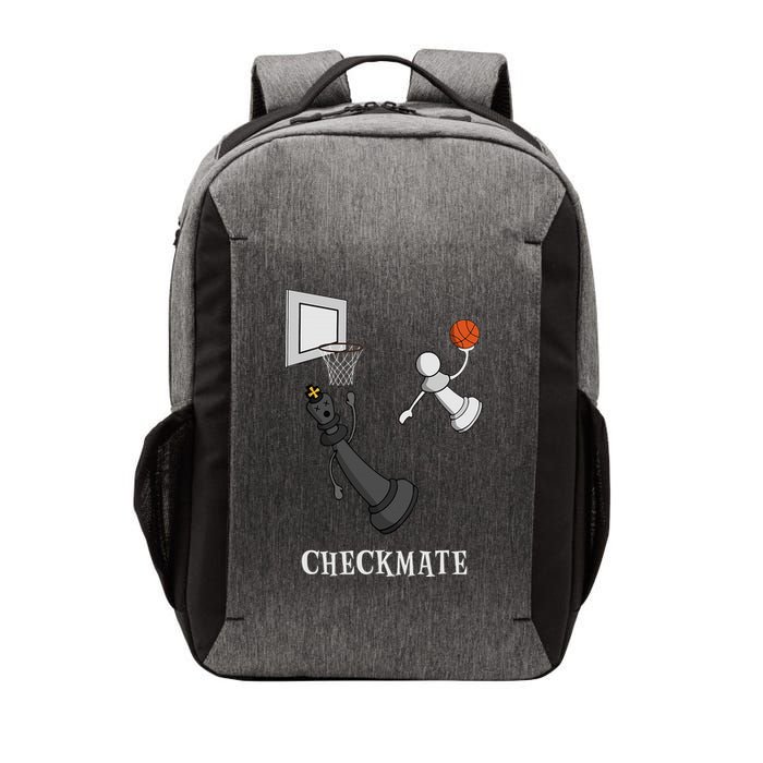 Funny Checkmate Chess Basketball Game Board King Pawn Piece Vector Backpack