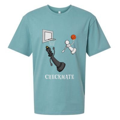 Funny Checkmate Chess Basketball Game Board King Pawn Piece Sueded Cloud Jersey T-Shirt