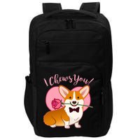 Funny Cute Corgi Valentine I Chews You Impact Tech Backpack