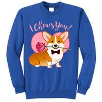 Funny Cute Corgi Valentine I Chews You Sweatshirt