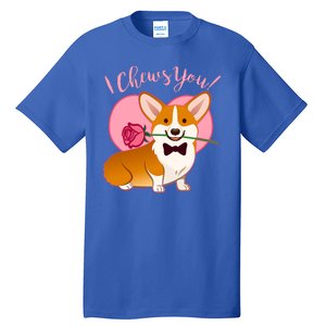 Funny Cute Corgi Valentine I Chews You Tall T-Shirt