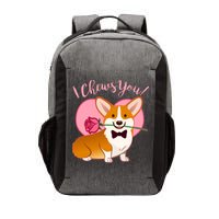 Funny Cute Corgi Valentine I Chews You Vector Backpack