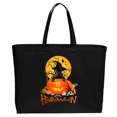 Funny Cane Corso Dog Spooky Halloween Cotton Canvas Jumbo Tote