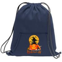 Funny Cane Corso Dog Spooky Halloween Sweatshirt Cinch Pack Bag