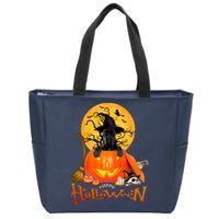 Funny Cane Corso Dog Spooky Halloween Zip Tote Bag