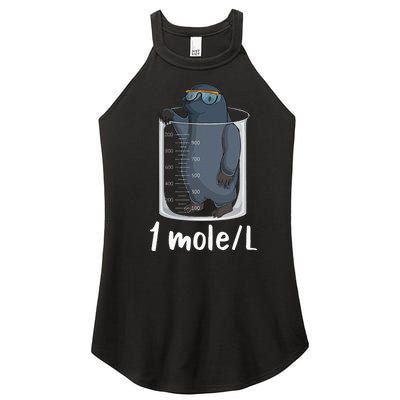 Funny Chemistry Chemist Student Science Teacher Moles Women Women’s Perfect Tri Rocker Tank