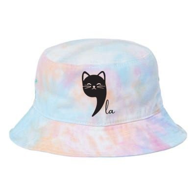 Funny Cat Comma La Kamala Harris For President 2024 Election Tie Dye Newport Bucket Hat