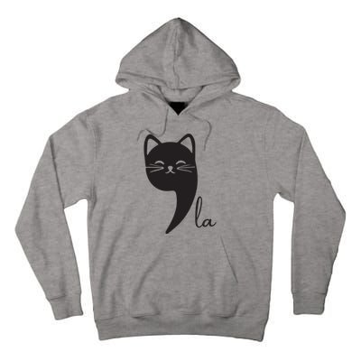 Funny Cat Comma La Kamala Harris For President 2024 Election Tall Hoodie