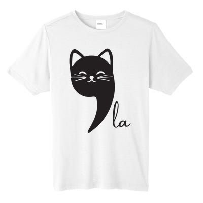 Funny Cat Comma La Kamala Harris For President 2024 Election Tall Fusion ChromaSoft Performance T-Shirt