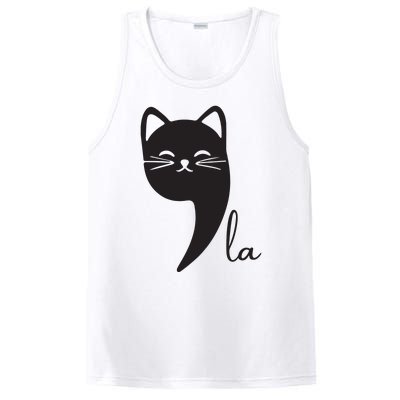 Funny Cat Comma La Kamala Harris For President 2024 Election PosiCharge Competitor Tank