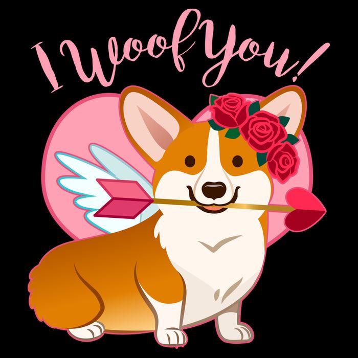 Funny Cute Corgi Valentine I Woof You City Backpack
