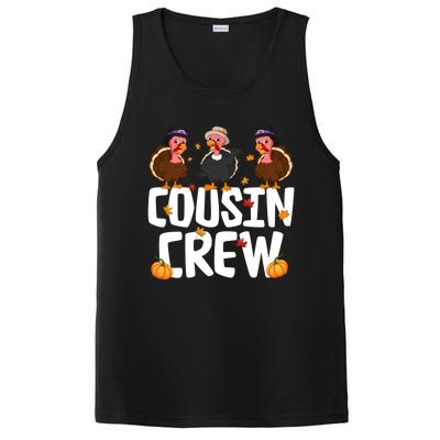 Funny Cousin Crew Turkey Thanksgiving Outfit Gift PosiCharge Competitor Tank