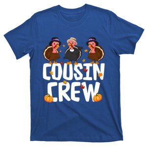 Funny Cousin Crew Turkey Thanksgiving Outfit Gift T-Shirt