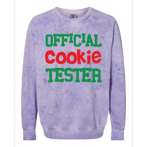 Funny Christmas Cookie Tester Colorblast Crewneck Sweatshirt