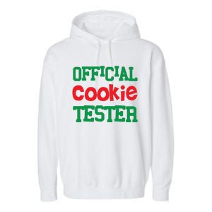 Funny Christmas Cookie Tester Garment-Dyed Fleece Hoodie