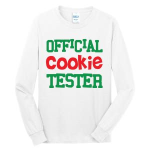 Funny Christmas Cookie Tester Tall Long Sleeve T-Shirt