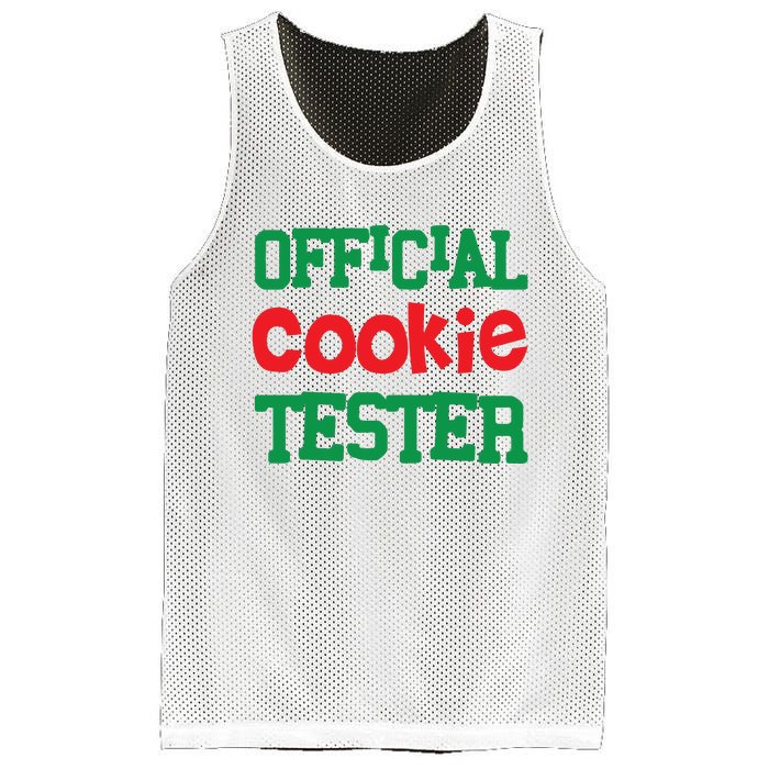 Funny Christmas Cookie Tester Mesh Reversible Basketball Jersey Tank