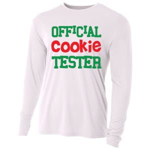 Funny Christmas Cookie Tester Cooling Performance Long Sleeve Crew