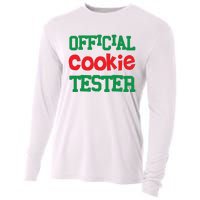 Funny Christmas Cookie Tester Cooling Performance Long Sleeve Crew