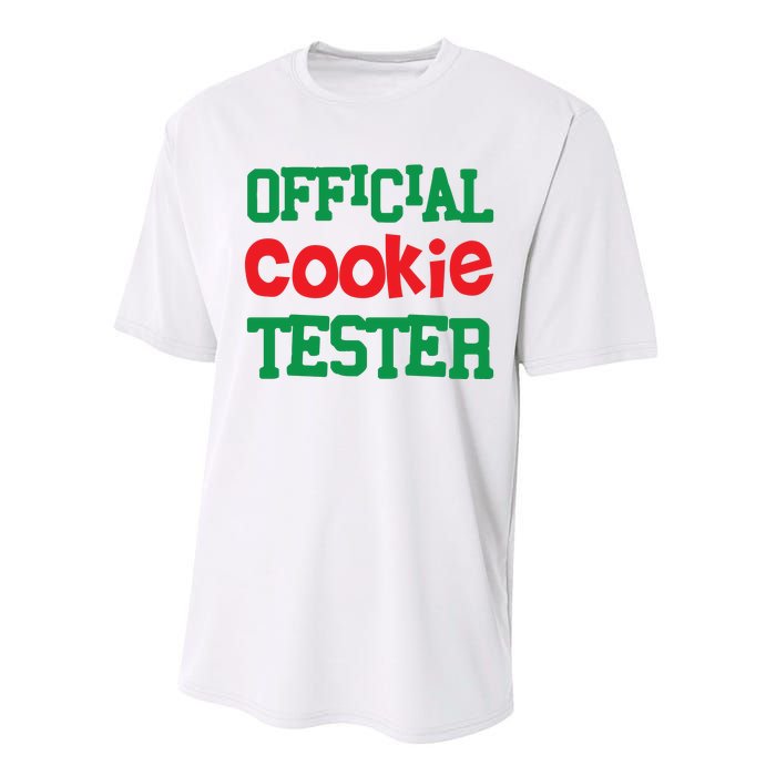 Funny Christmas Cookie Tester Performance Sprint T-Shirt