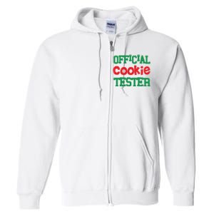 Funny Christmas Cookie Tester Full Zip Hoodie