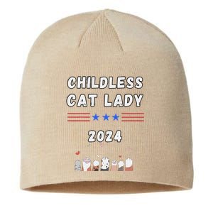 Funny Childless Crazy Cat Lady 2024 Crazy Cat Lady Funny Sustainable Beanie