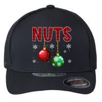 Funny Christmas Couples Chest Nuts Flexfit Unipanel Trucker Cap