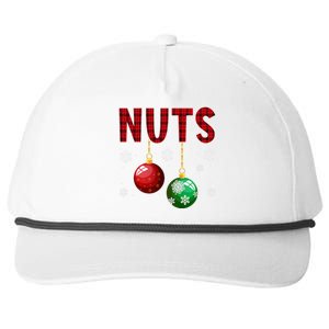 Funny Christmas Couples Chest Nuts Snapback Five-Panel Rope Hat