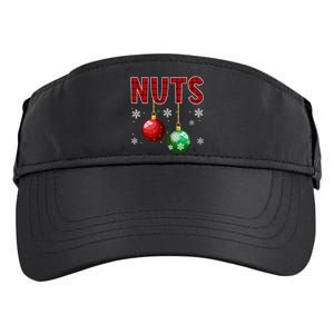 Funny Christmas Couples Chest Nuts Adult Drive Performance Visor