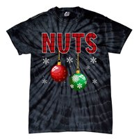 Funny Christmas Couples Chest Nuts Tie-Dye T-Shirt