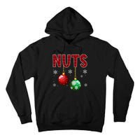 Funny Christmas Couples Chest Nuts Tall Hoodie