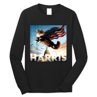 Funny Childless Cat Ladies For Harris 2024 Long Sleeve Shirt