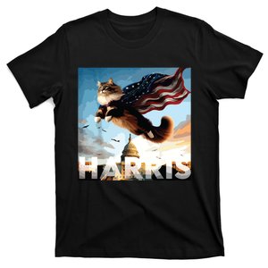 Funny Childless Cat Ladies For Harris 2024 T-Shirt