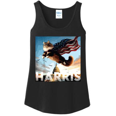 Funny Childless Cat Ladies For Harris 2024 Ladies Essential Tank